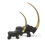 Crescent Rhino Figurine | Galore Home: Luxury Home Decor, Elegant Home Furnishings, Stylish Home Accents & Contemporary Home Accessories