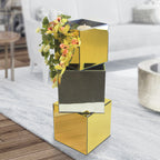 Reversible Mirror Floral Aquarium Cube | Galore Home: Luxury Home Decor, Elegant Home Furnishings, Stylish Home Accents & Contemporary Home Accessories
