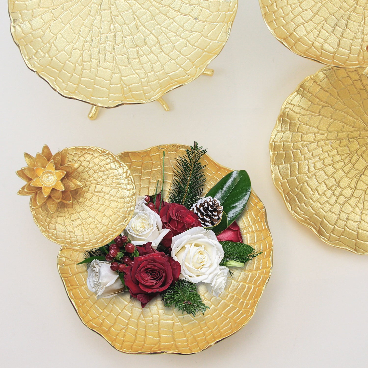 Metal Bowl Serving Tray | Galore Home: Luxury Home Decor, Elegant Home Furnishings, Stylish Home Accents & Contemporary Home Accessories