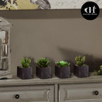 Square Indoor Ceramic Marble Pot | Galore Home: Luxury Home Decor, Elegant Home Furnishings, Stylish Home Accents & Contemporary Home Accessories
