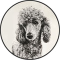 Circular (Round) Wall Art / Wall Decor - Poodle | Galore Home: Luxury Home Decor, Elegant Home Furnishings, Stylish Home Accents & Contemporary Home Accessories