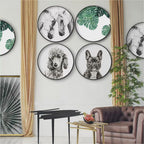 Circular (Round) Wall Art / Wall Decor - Poodle