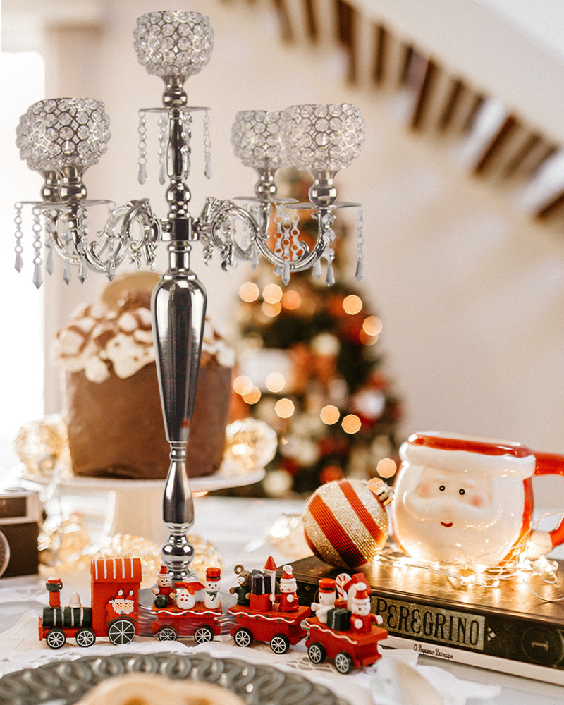 5 Arm Hanging Crystal Candelabra Candle Holder | Galore Home: Luxury Home Decor, Elegant Home Furnishings, Stylish Home Accents & Contemporary Home Accessories