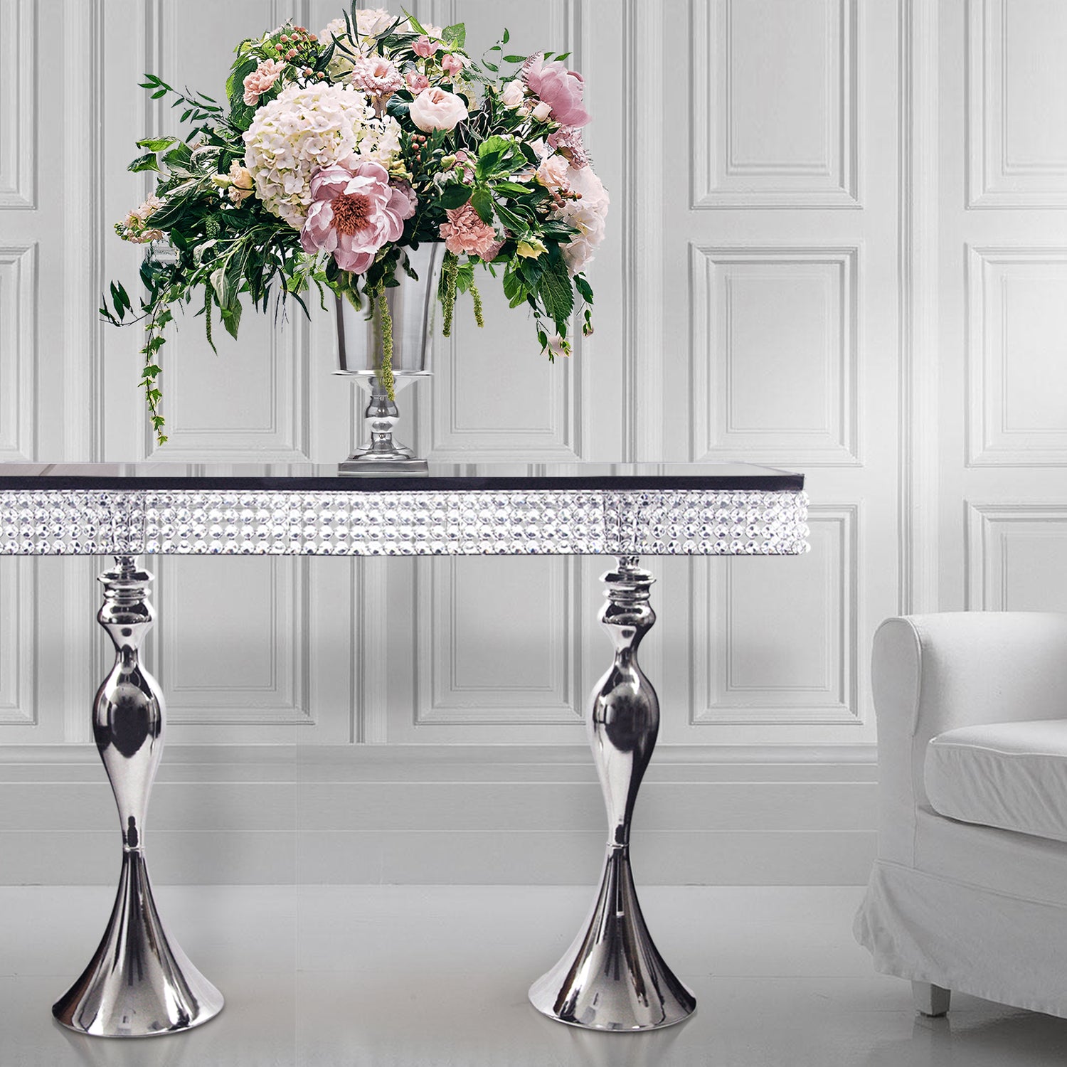 Crystal Console Table | Galore Home: Luxury Home Decor, Elegant Home Furnishings, Stylish Home Accents & Contemporary Home Accessories
