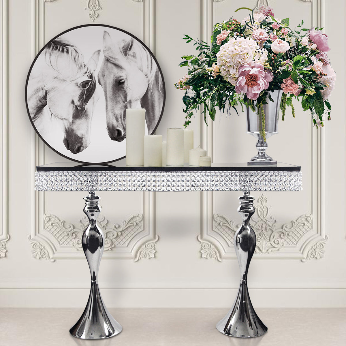 Crystal Console Table | Galore Home: Luxury Home Decor, Elegant Home Furnishings, Stylish Home Accents & Contemporary Home Accessories