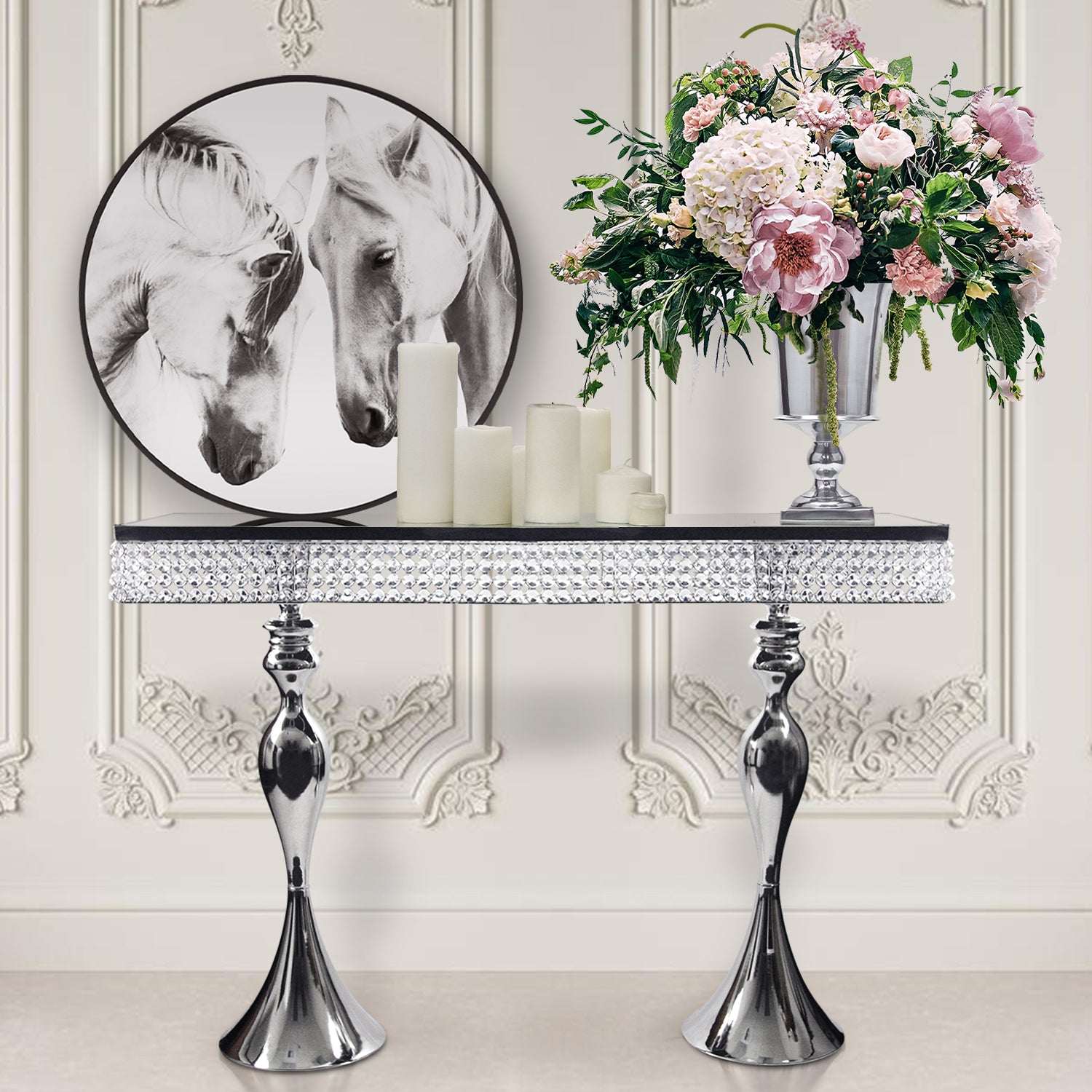 Crystal Console Table | Galore Home: Luxury Home Decor, Elegant Home Furnishings, Stylish Home Accents & Contemporary Home Accessories