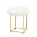 Alpaca Fur Stool | Galore Home: Luxury Home Decor, Elegant Home Furnishings, Stylish Home Accents & Contemporary Home Accessories