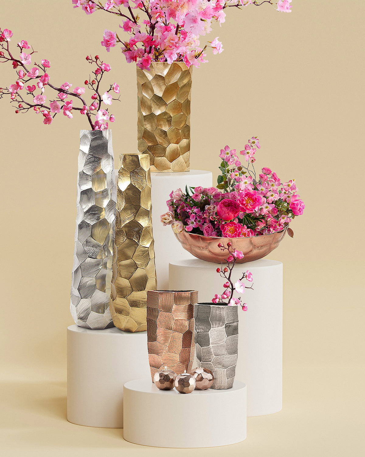 Metal Floor Vase | Galore Home: Luxury Home Decor, Elegant Home Furnishings, Stylish Home Accents & Contemporary Home Accessories