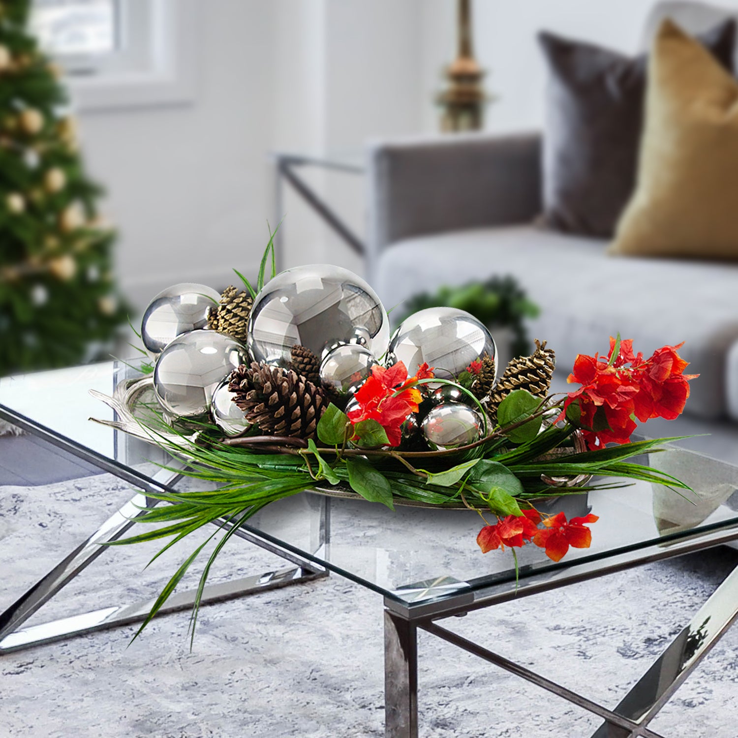 Shiny Stainless Steel Ball | Galore Home: Luxury Home Decor, Elegant Home Furnishings, Stylish Home Accents & Contemporary Home Accessories