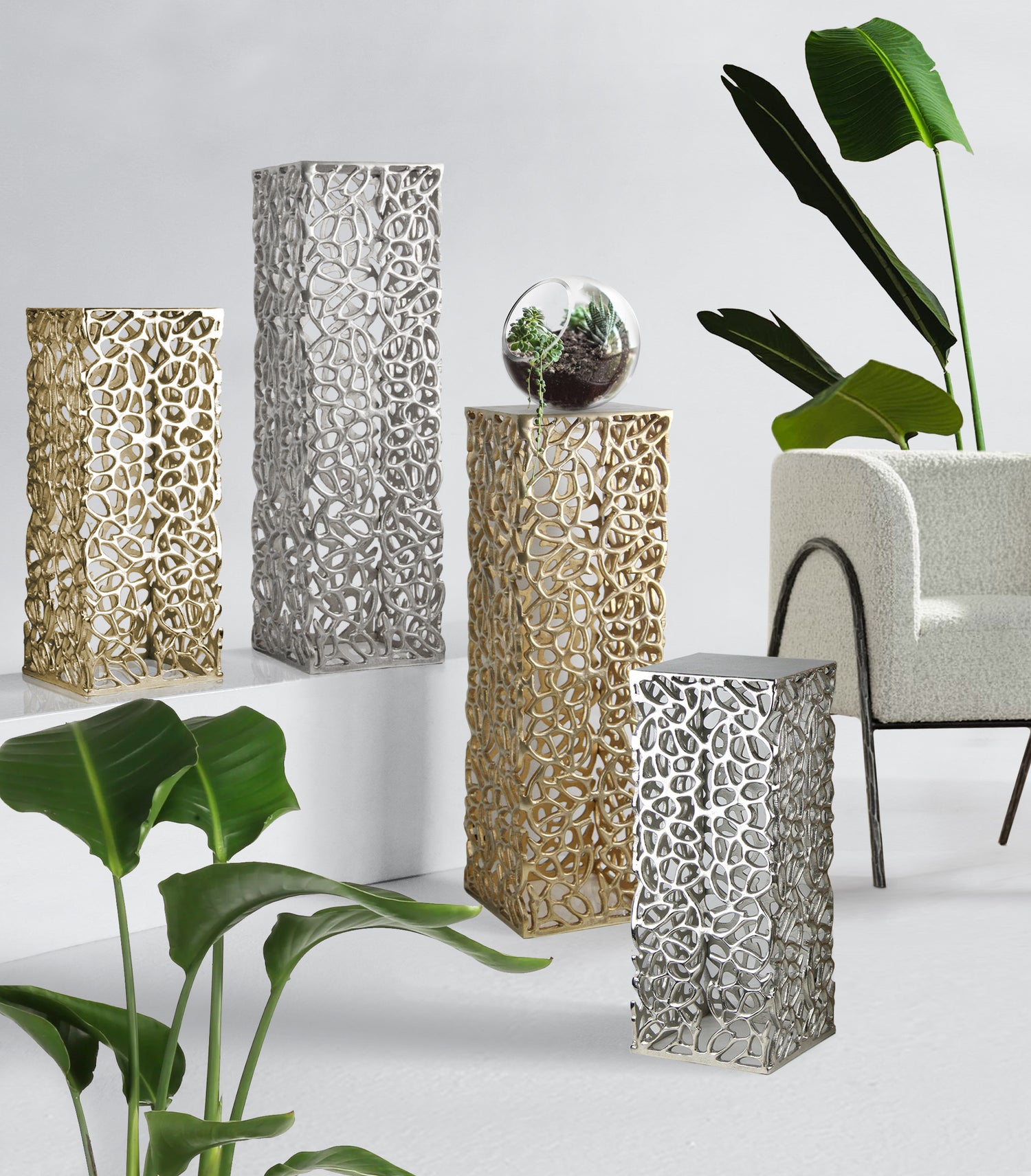 Metal Twig Display Pedestal | Galore Home: Luxury Home Decor, Elegant Home Furnishings, Stylish Home Accents & Contemporary Home Accessories