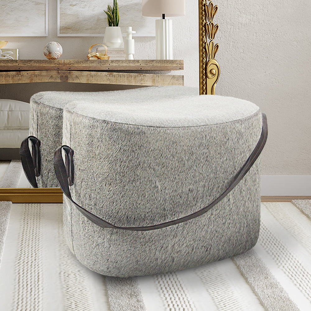 Heather Grey Pouf / Ottoman / Foot Rest | Galore Home: Luxury Home Decor, Elegant Home Furnishings, Stylish Home Accents & Contemporary Home Accessories