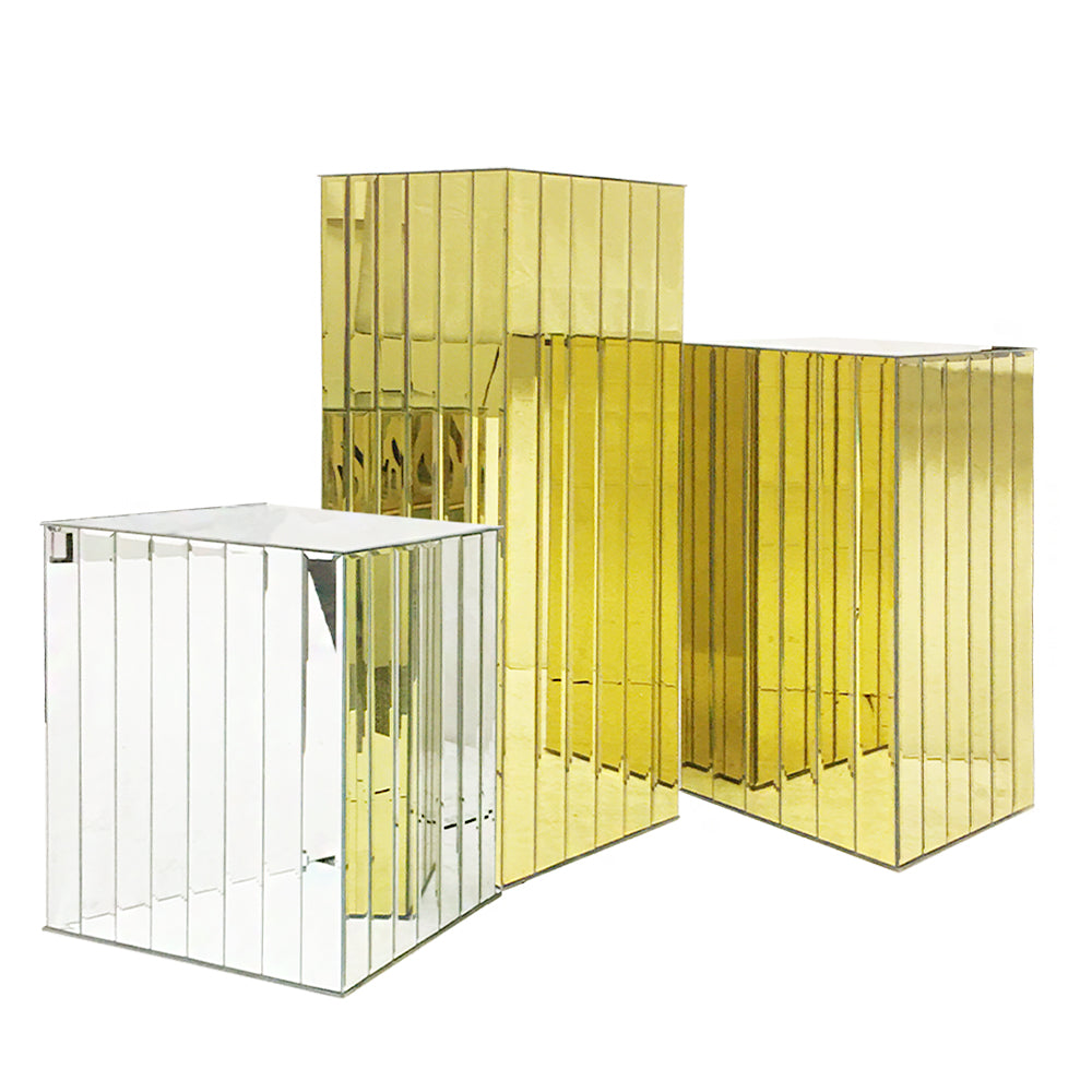 Segmented Mirror Display Block Column / Pedestal | Galore Home: Luxury Home Decor, Elegant Home Furnishings, Stylish Home Accents & Contemporary Home Accessories