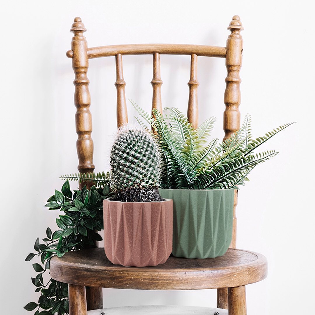 Geometric Ceramic Pot | Galore Home: Luxury Home Decor, Elegant Home Furnishings, Stylish Home Accents & Contemporary Home Accessories