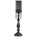 Black Crystal Candle Stand | Galore Home: Luxury Home Decor, Elegant Home Furnishings, Stylish Home Accents & Contemporary Home Accessories