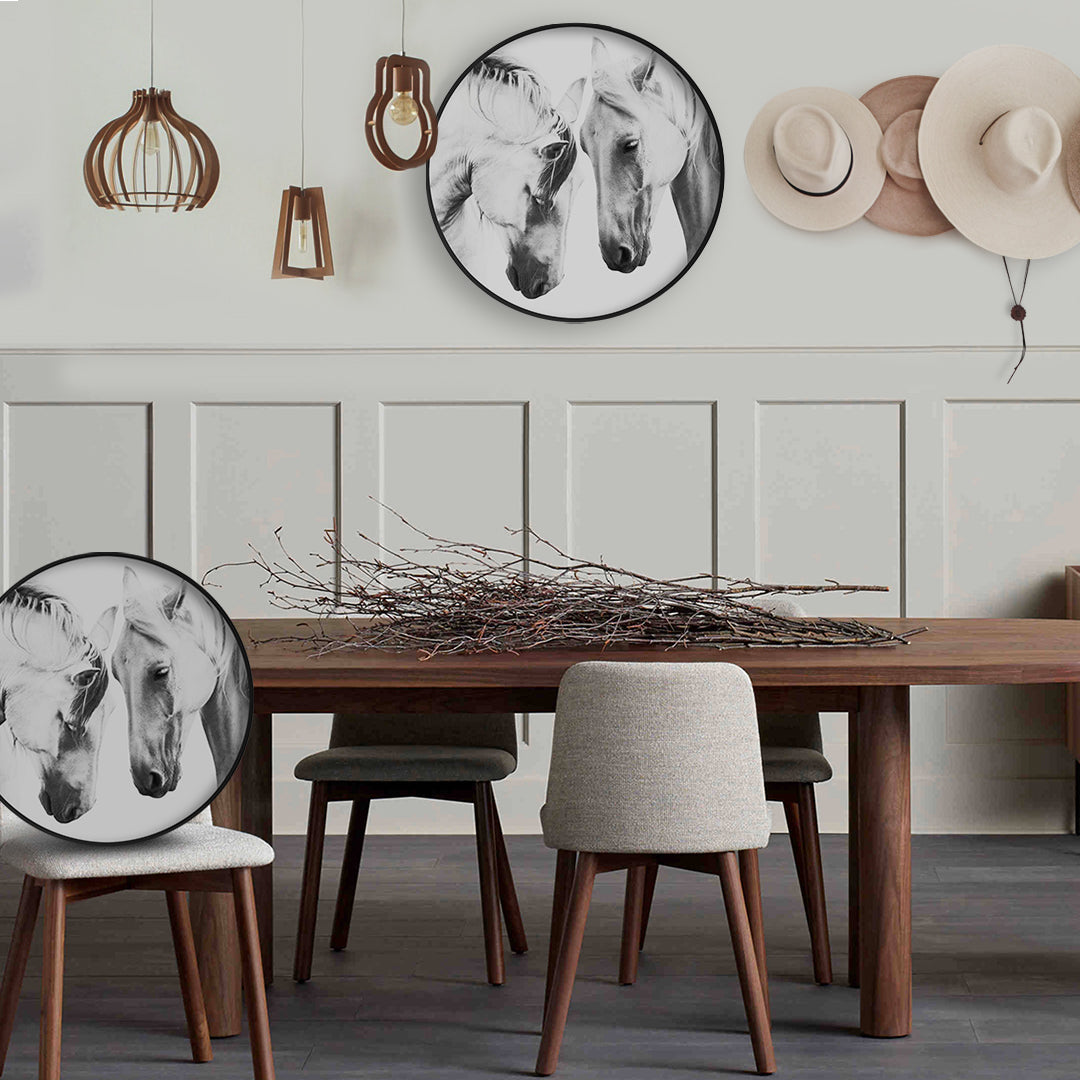 Circular (Round) Wall Art / Wall Decor - Mustang | Galore Home: Luxury Home Decor, Elegant Home Furnishings, Stylish Home Accents & Contemporary Home Accessories
