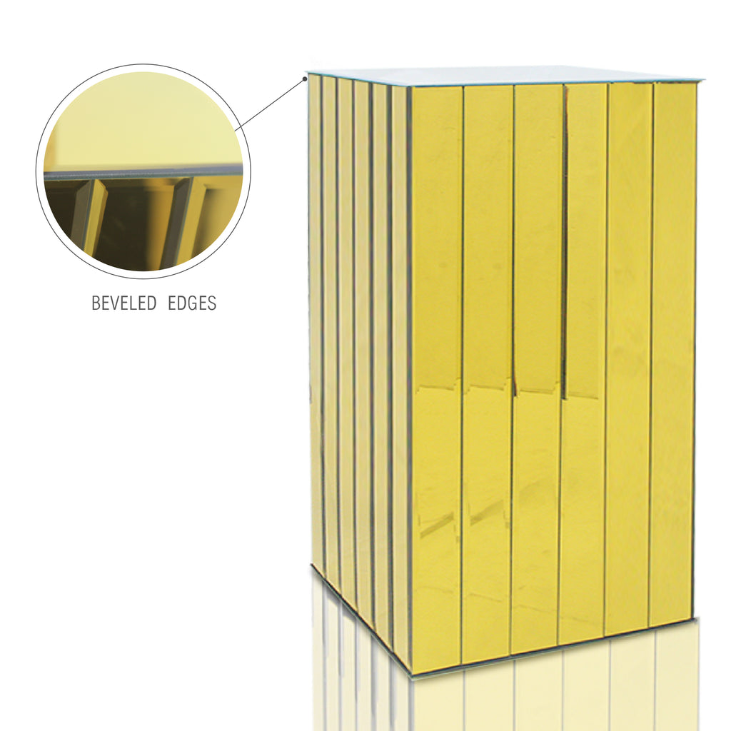 Segmented Mirror Display Block Column / Pedestal | Galore Home: Luxury Home Decor, Elegant Home Furnishings, Stylish Home Accents & Contemporary Home Accessories