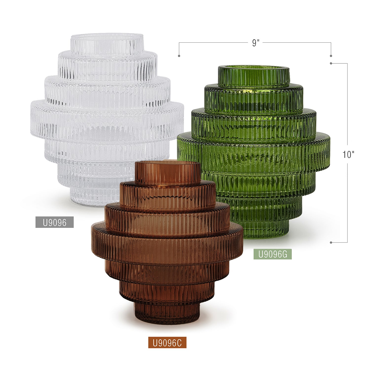 Layered Glass Vase | Galore Home: Luxury Home Decor, Elegant Home Furnishings, Stylish Home Accents & Contemporary Home Accessories