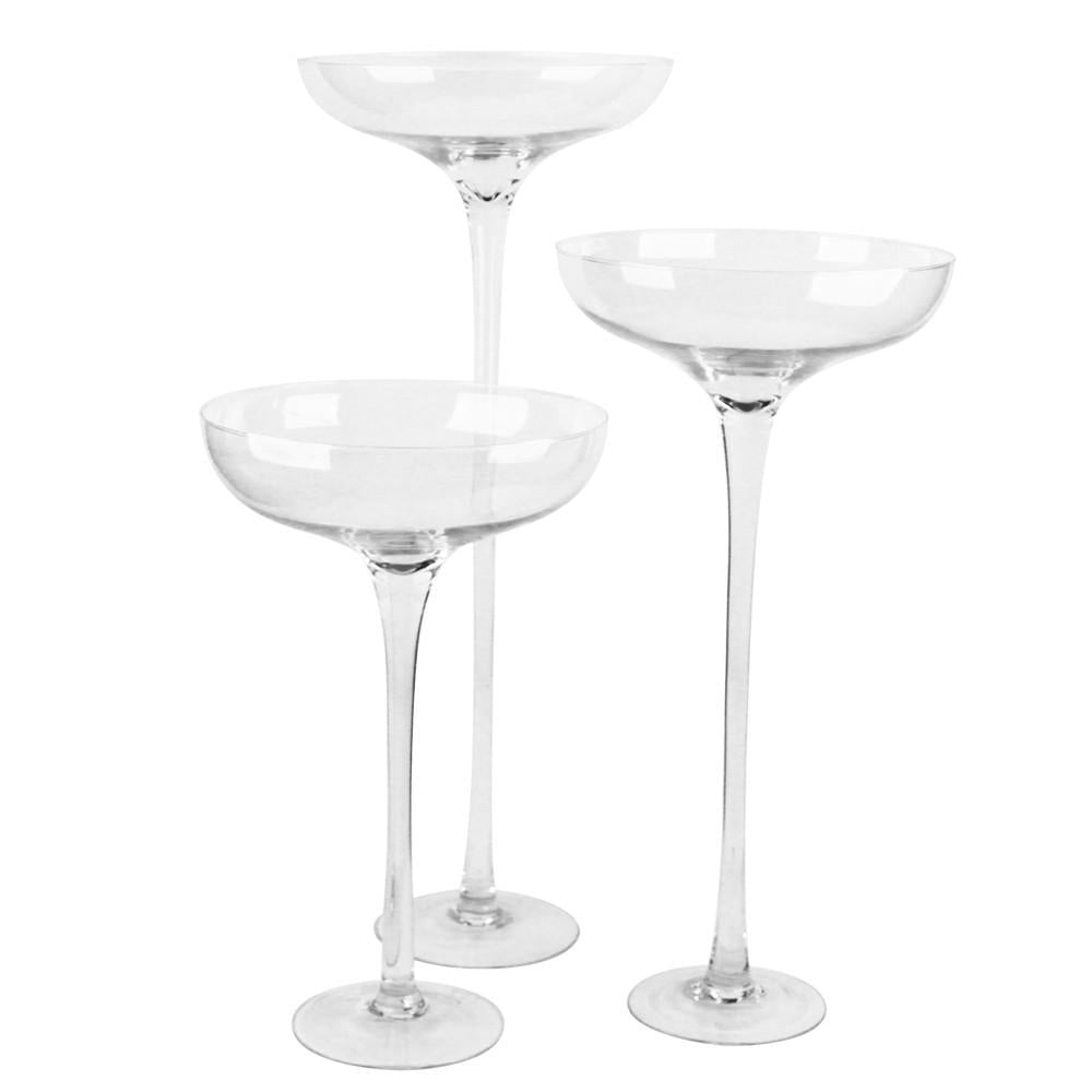 giant decorative wine glass Clear Glass Galore Home Size: 24