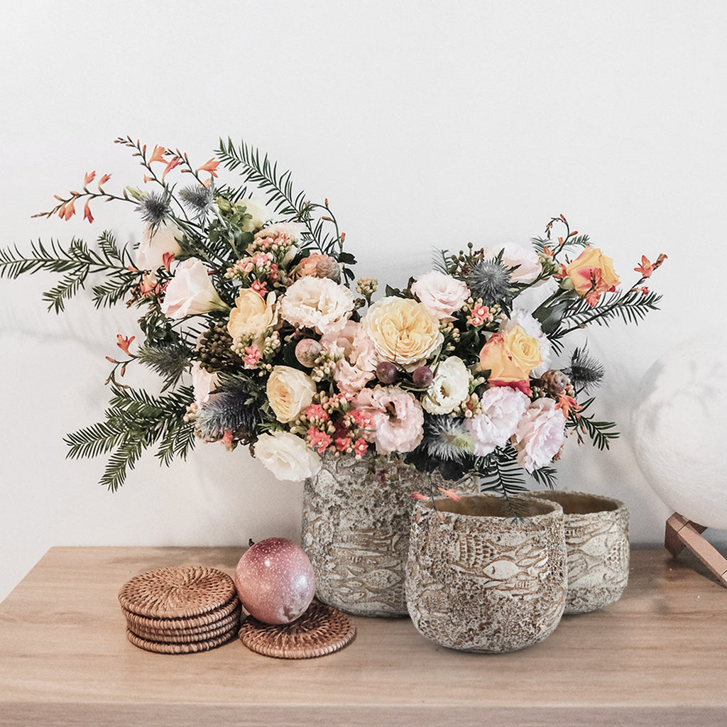 Fossil Ceramic Pot | Galore Home: Luxury Home Decor, Elegant Home Furnishings, Stylish Home Accents & Contemporary Home Accessories