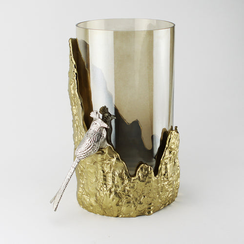 Candle Holder with Glass Hurricane or Vase | Galore Home: Luxury Home Decor, Elegant Home Furnishings, Stylish Home Accents & Contemporary Home Accessories
