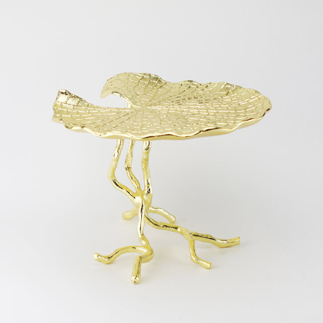 Golden Cake Stand Serving Tray