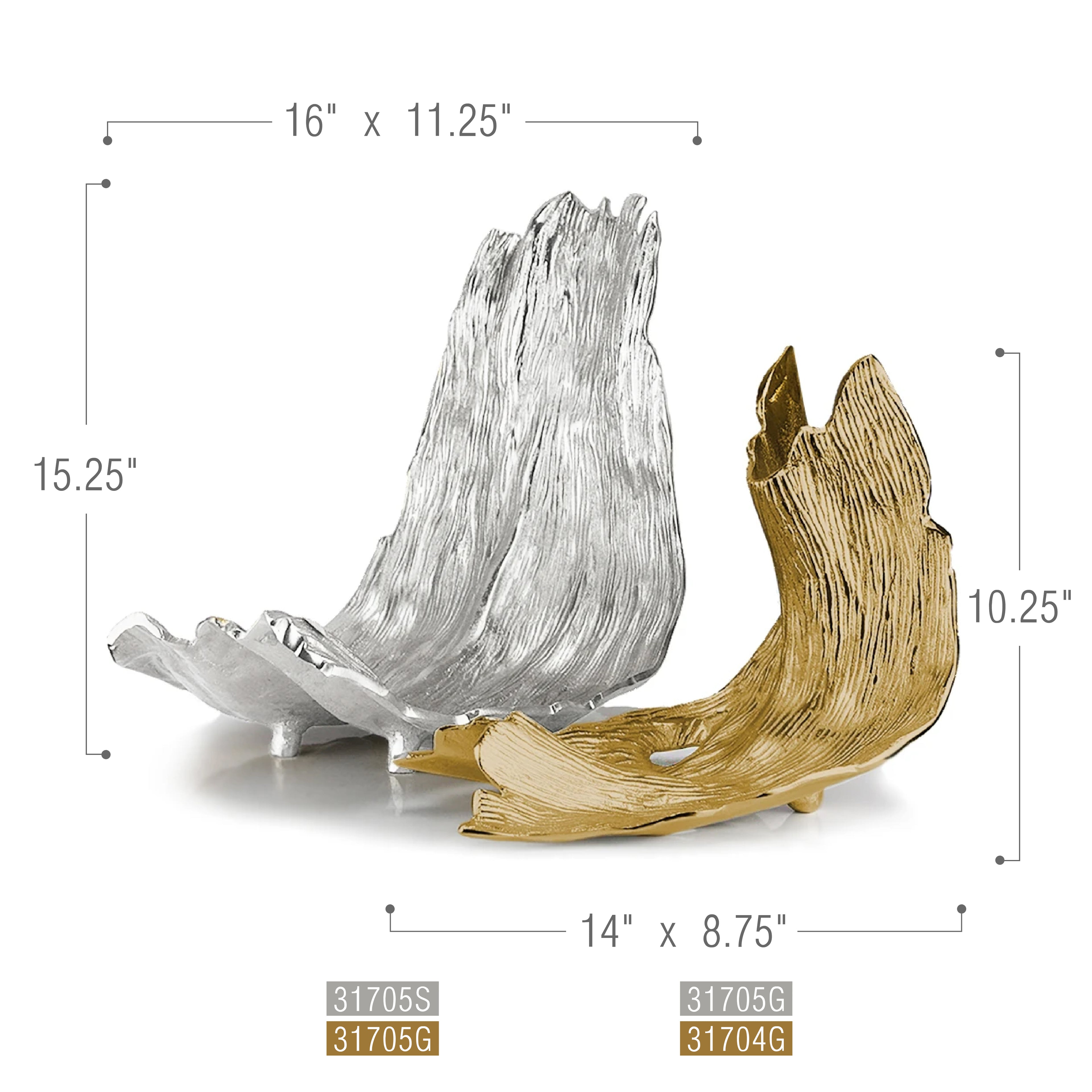 Gilded Wave Sculpture | Galore Home: Luxury Home Decor, Elegant Home Furnishings, Stylish Home Accents & Contemporary Home Accessories