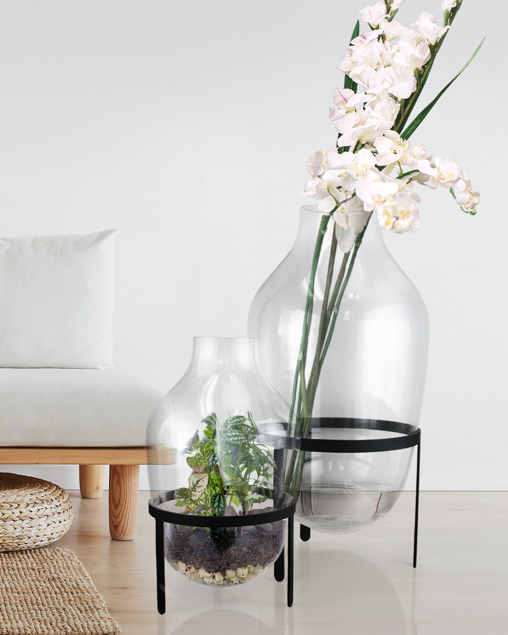 Glass Floor Vase | Galore Home: Luxury Home Decor, Elegant Home Furnishings, Stylish Home Accents & Contemporary Home Accessories