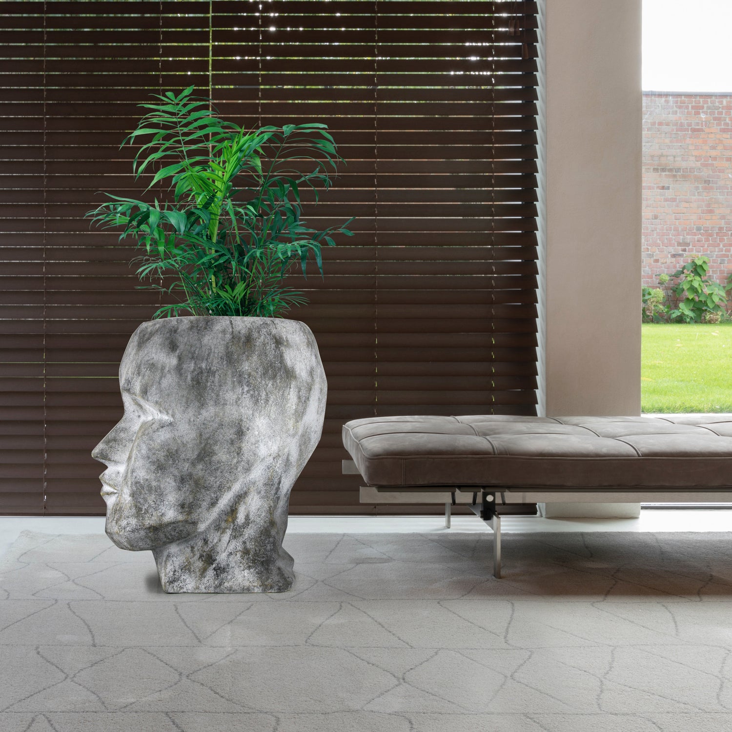 Cubism Face Sculpture / Planter | Galore Home: Luxury Home Decor, Elegant Home Furnishings, Stylish Home Accents & Contemporary Home Accessories