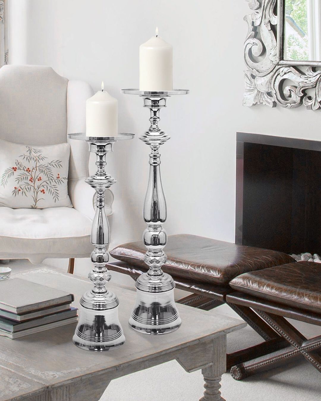 Pillar Candle Holder Stand | Galore Home: Luxury Home Decor, Elegant Home Furnishings, Stylish Home Accents & Contemporary Home Accessories