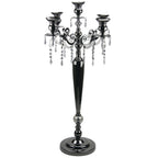 40" 5-Arm Black Crystal Candelabra Candle Holder | Galore Home: Luxury Home Decor, Elegant Home Furnishings, Stylish Home Accents & Contemporary Home Accessories