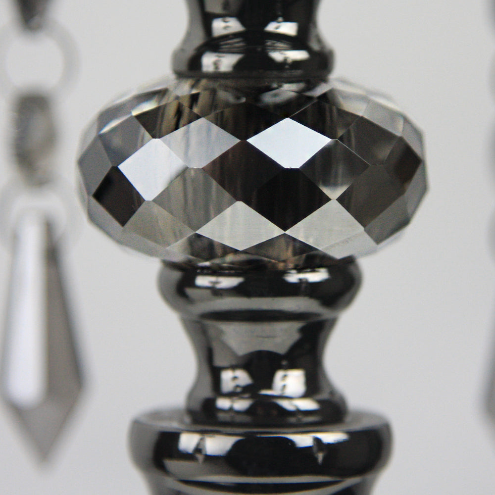 Black Crystal Candle Stand | Galore Home: Luxury Home Decor, Elegant Home Furnishings, Stylish Home Accents & Contemporary Home Accessories