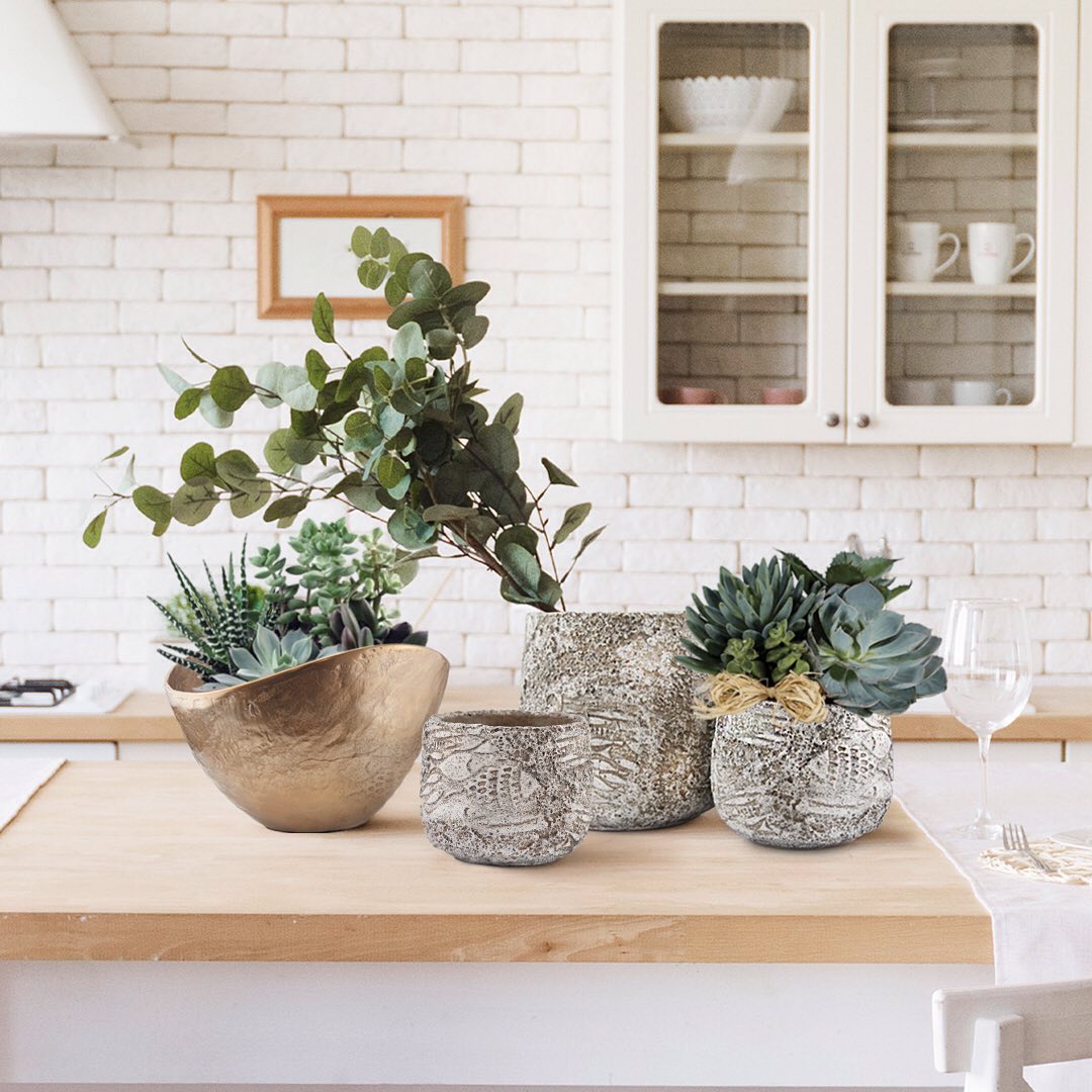 Fossil Ceramic Pot | Galore Home: Luxury Home Decor, Elegant Home Furnishings, Stylish Home Accents & Contemporary Home Accessories