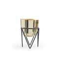 Jigsaw Metal Planter with Stand | Galore Home: Luxury Home Decor, Elegant Home Furnishings, Stylish Home Accents & Contemporary Home Accessories