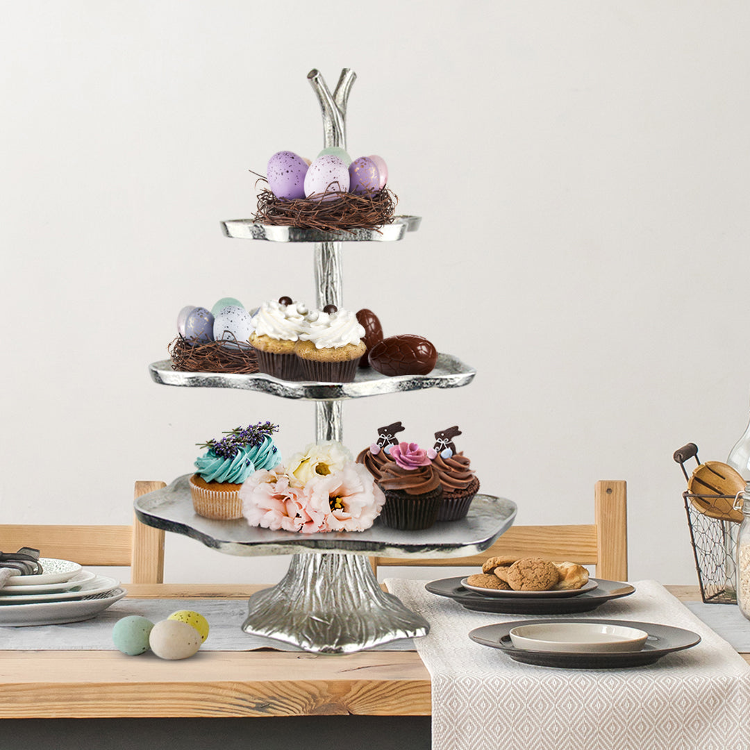 Tiered Cake Stand Serving Tray | Galore Home: Luxury Home Decor, Elegant Home Furnishings, Stylish Home Accents & Contemporary Home Accessories