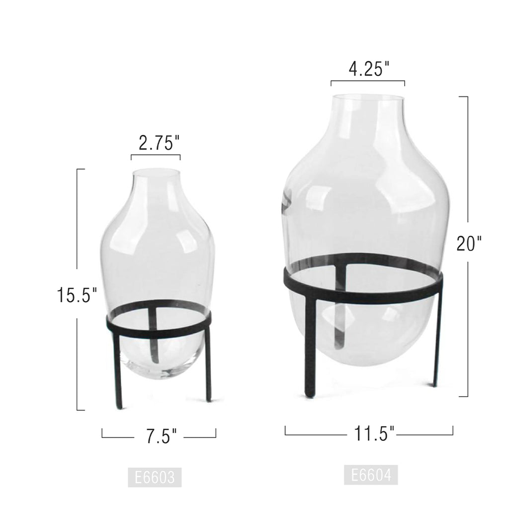 Glass Floor Vase | Galore Home: Luxury Home Decor, Elegant Home Furnishings, Stylish Home Accents & Contemporary Home Accessories