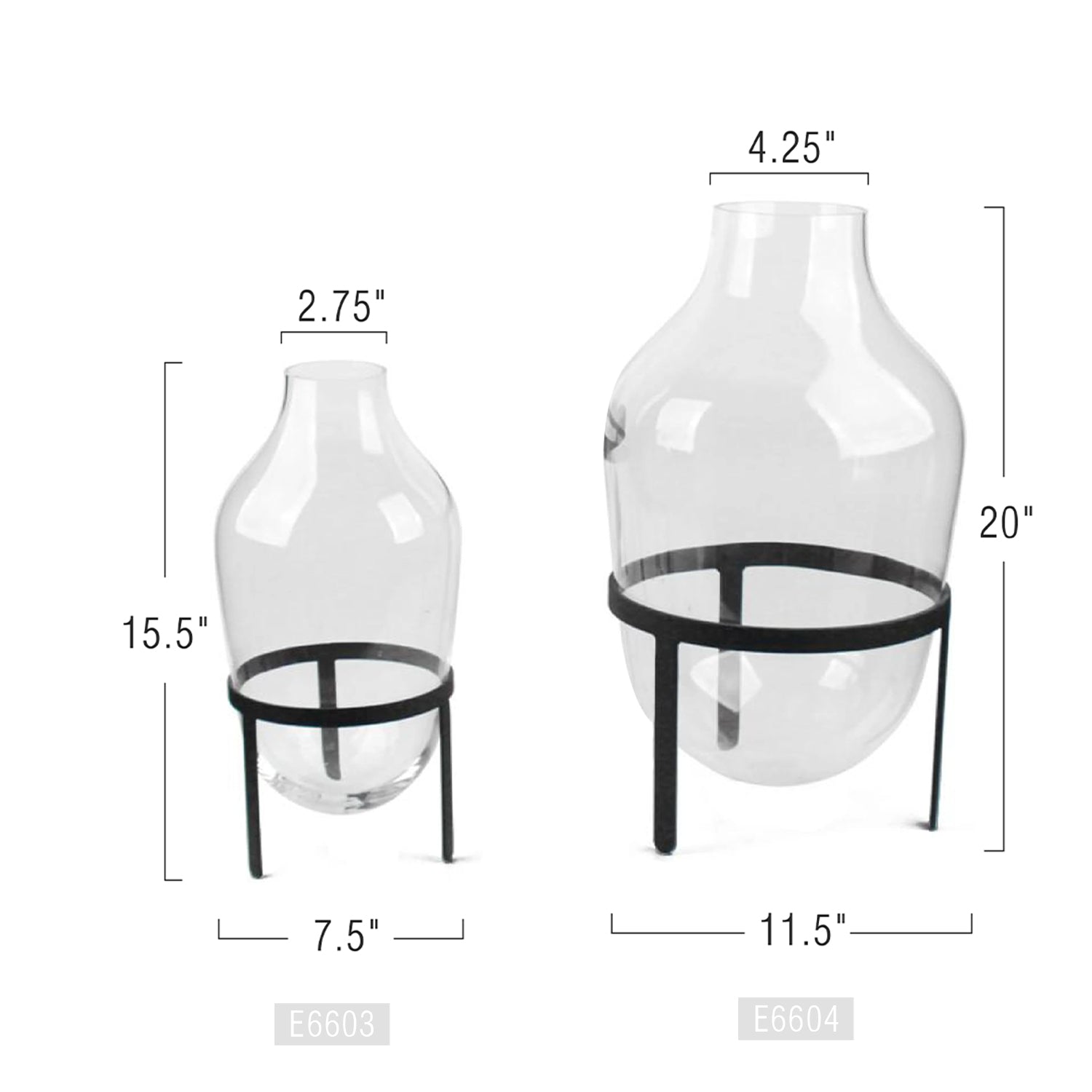 Glass Floor Vase | Galore Home: Luxury Home Decor, Elegant Home Furnishings, Stylish Home Accents & Contemporary Home Accessories