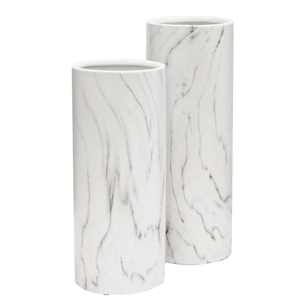 Indoor Ceramic Marble Vase