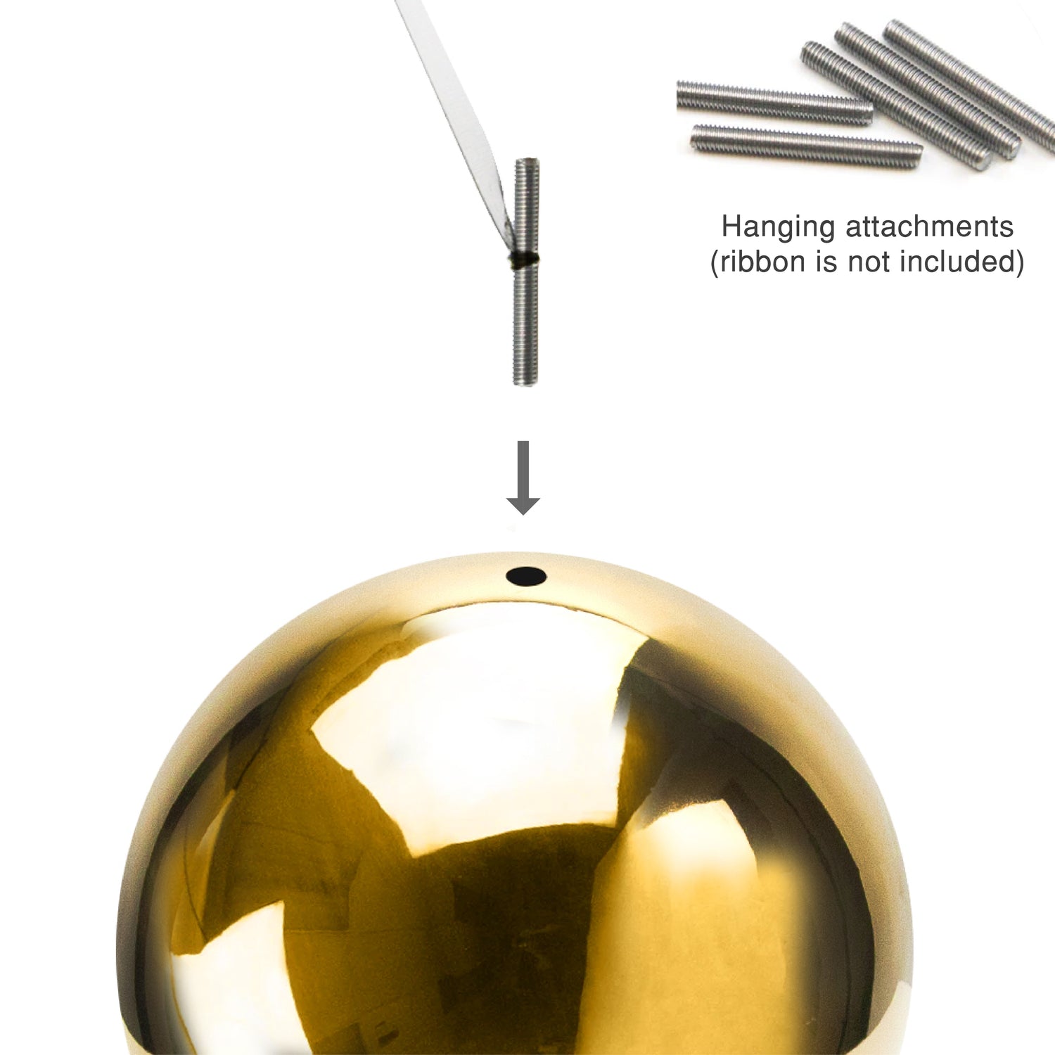 Hanging Stainless Steel Ball | Galore Home: Luxury Home Decor, Elegant Home Furnishings, Stylish Home Accents & Contemporary Home Accessories