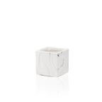 Square Indoor Ceramic Marble Pot | Galore Home: Luxury Home Decor, Elegant Home Furnishings, Stylish Home Accents & Contemporary Home Accessories