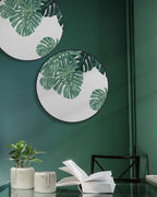 Circular (Round) Wall Art / Wall Decor - Monstera Leaf | Galore Home: Luxury Home Decor, Elegant Home Furnishings, Stylish Home Accents & Contemporary Home Accessories