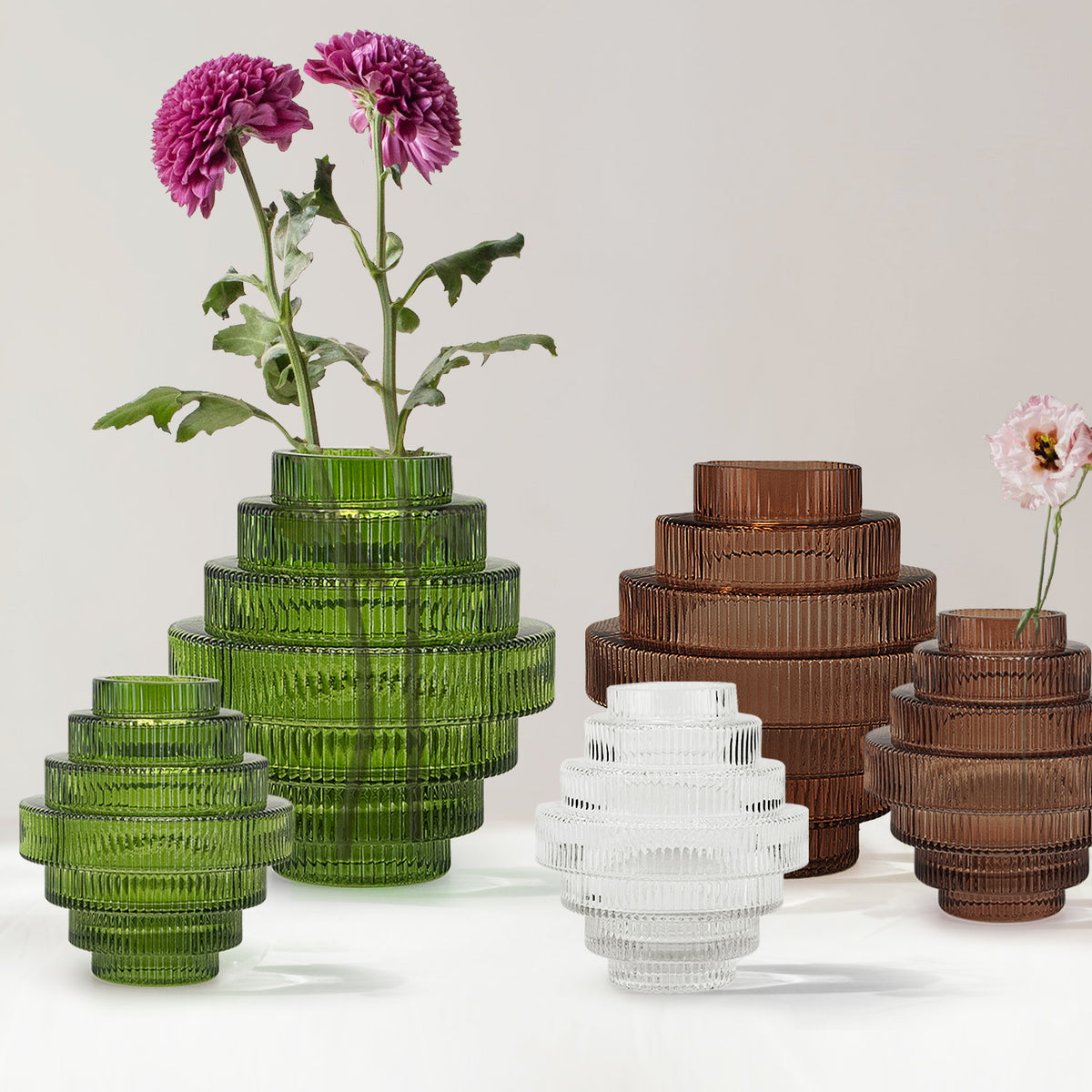 Layered Glass Vase | Galore Home: Luxury Home Decor, Elegant Home Furnishings, Stylish Home Accents & Contemporary Home Accessories