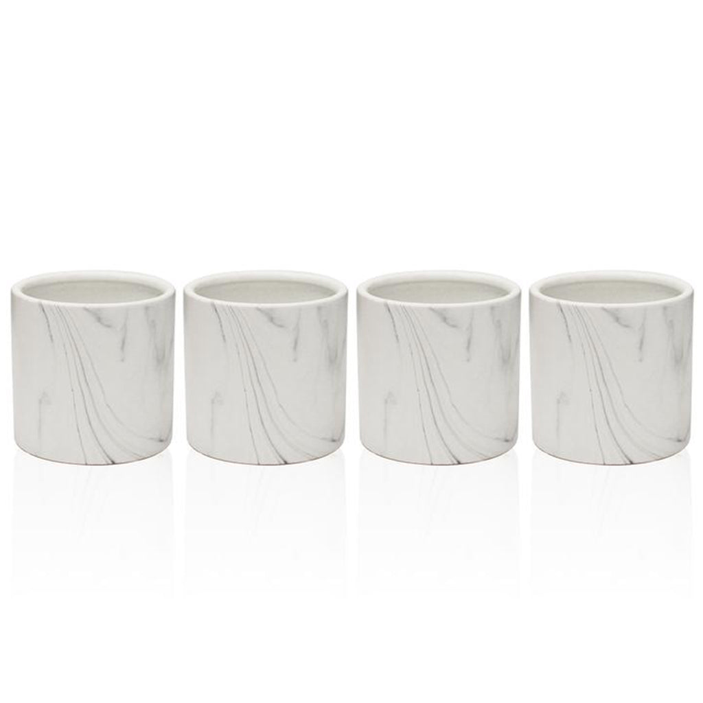 Round Indoor Ceramic Marble Pot | Galore Home: Luxury Home Decor, Elegant Home Furnishings, Stylish Home Accents & Contemporary Home Accessories