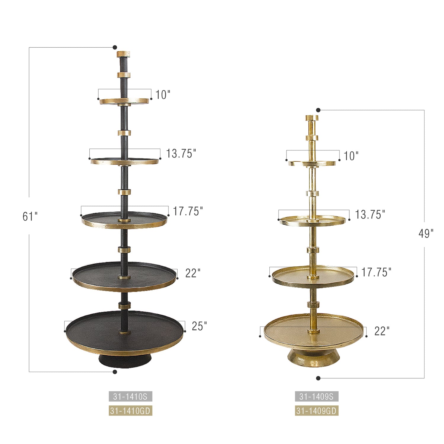 Towering Floor Cake Stand | Galore Home: Luxury Home Decor, Elegant Home Furnishings, Stylish Home Accents & Contemporary Home Accessories