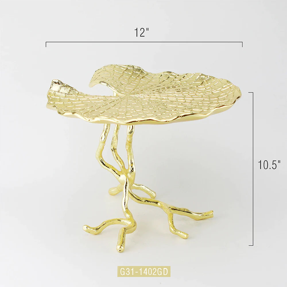 Golden Cake Stand Serving Tray | Galore Home: Luxury Home Decor, Elegant Home Furnishings, Stylish Home Accents & Contemporary Home Accessories