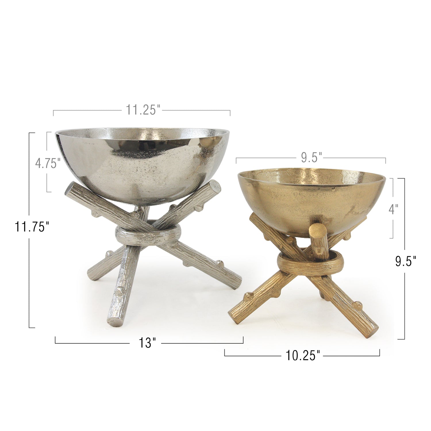 Bonfire Metal Bowl on Stand | Galore Home: Luxury Home Decor, Elegant Home Furnishings, Stylish Home Accents & Contemporary Home Accessories