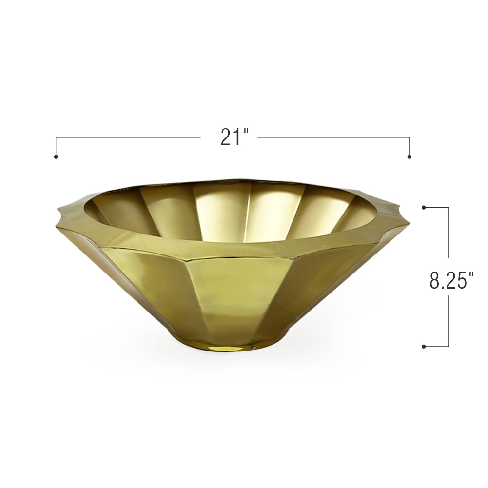 Geometric Floor Planter Bowl | Galore Home: Luxury Home Decor, Elegant Home Furnishings, Stylish Home Accents & Contemporary Home Accessories