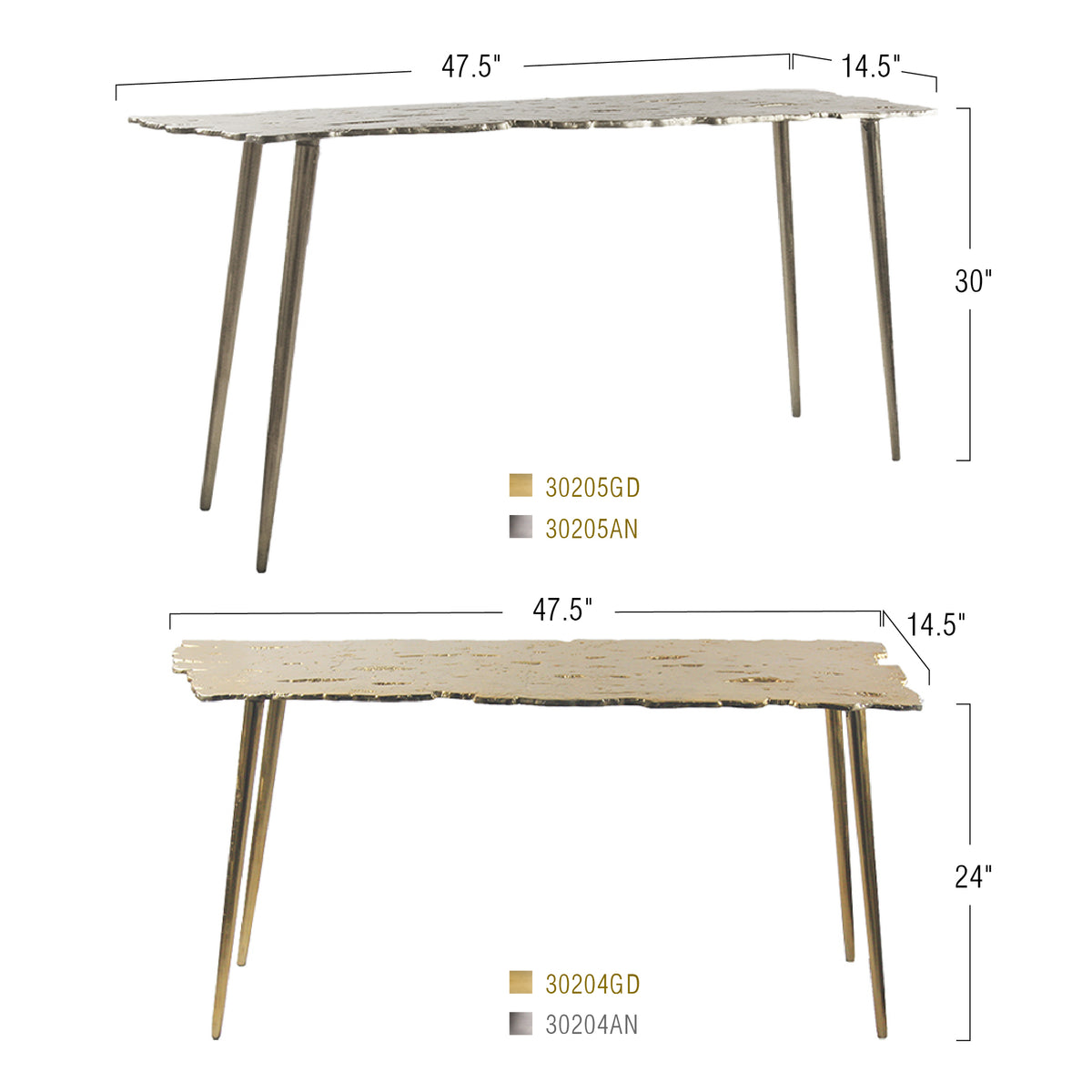 Inferno Console Table | Galore Home: Luxury Home Decor, Elegant Home Furnishings, Stylish Home Accents & Contemporary Home Accessories