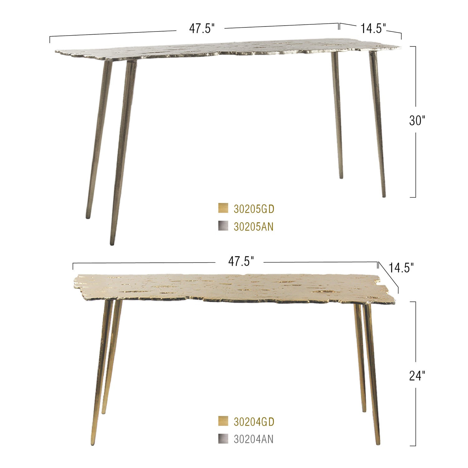 Inferno Console Table | Galore Home: Luxury Home Decor, Elegant Home Furnishings, Stylish Home Accents & Contemporary Home Accessories