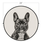 Circular (Round) Wall Art / Wall Decor - French Bulldog | Galore Home: Luxury Home Decor, Elegant Home Furnishings, Stylish Home Accents & Contemporary Home Accessories