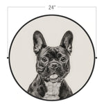 Circular (Round) Wall Art / Wall Decor - French Bulldog